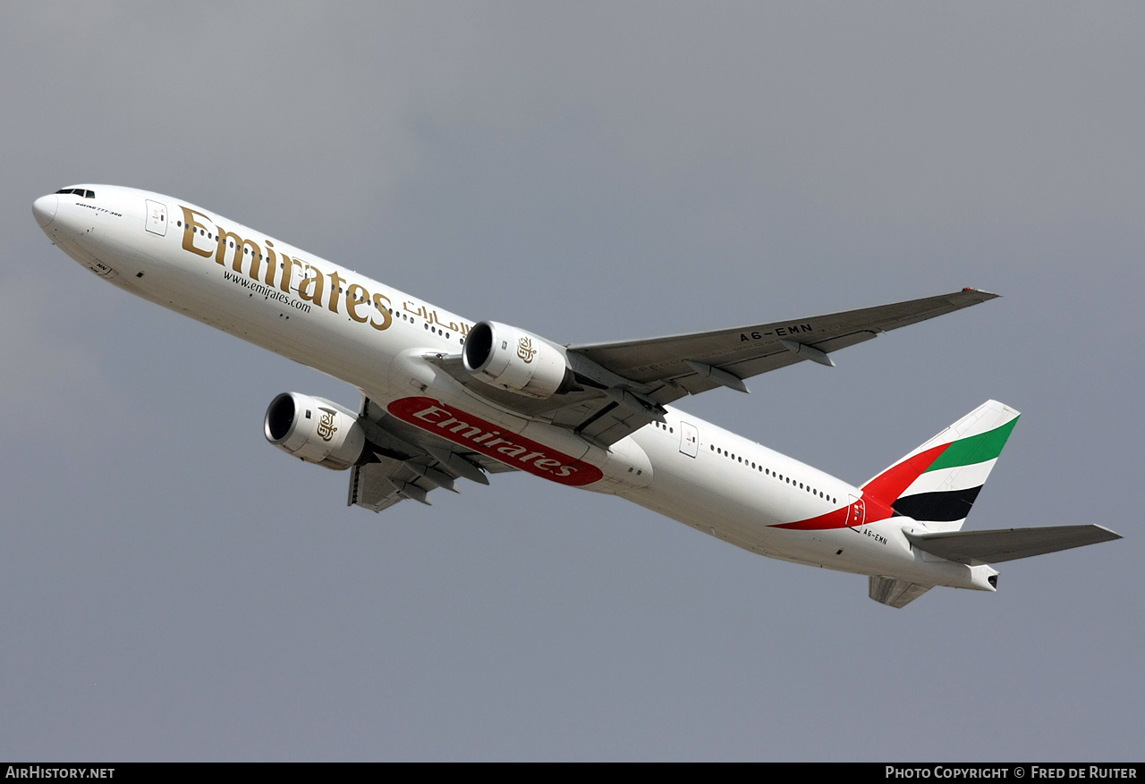 Aircraft Photo of A6-EMN | Boeing 777-31H | Emirates | AirHistory.net #510210
