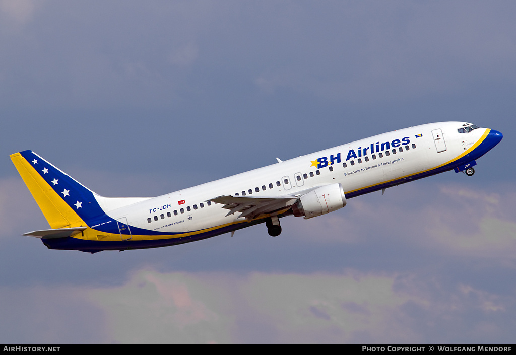 Aircraft Photo of TC-JDH | Boeing 737-4Y0 | B & H Airlines | AirHistory.net #510230