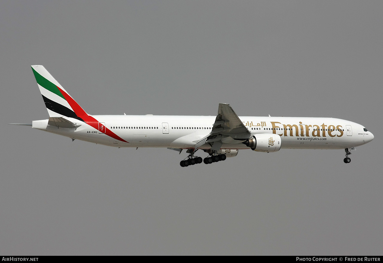 Aircraft Photo of A6-EMO | Boeing 777-31H | Emirates | AirHistory.net #510239