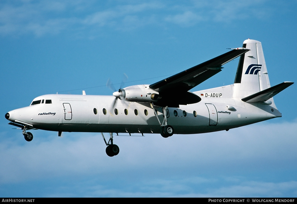 Aircraft Photo of D-ADUP | Fokker F27-500 Friendship | Ratioflug | AirHistory.net #510285