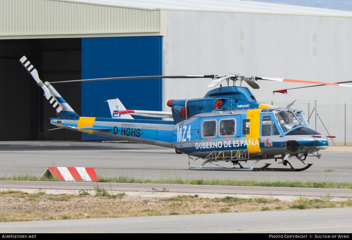 Aircraft Photo of D-HGHS | Bell 412HP | Gobierno de España | AirHistory.net #510335