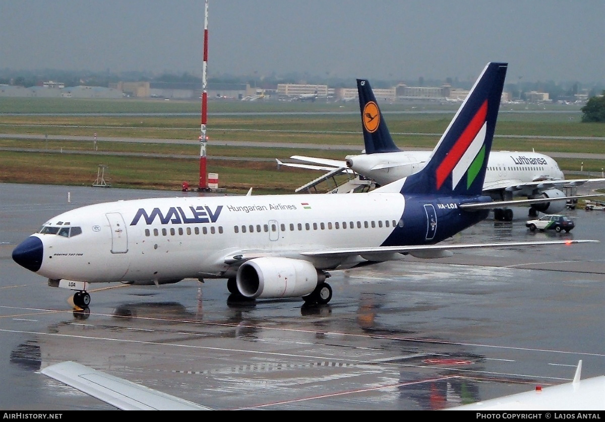 Aircraft Photo of HA-LOA | Boeing 737-7Q8 | Malév - Hungarian Airlines | AirHistory.net #510362