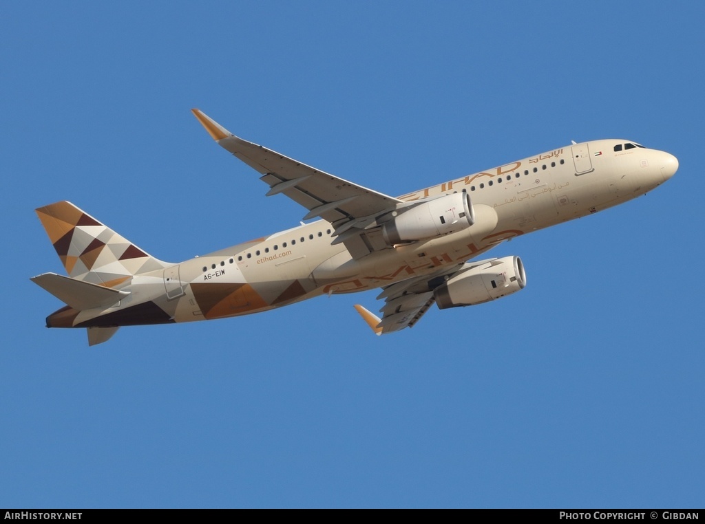 Aircraft Photo of A6-EIW | Airbus A320-232 | Etihad Airways | AirHistory.net #510415