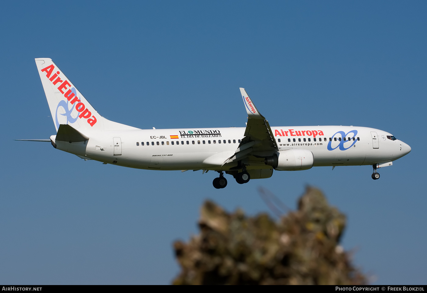 Aircraft Photo of EC-JBL | Boeing 737-85P | Air Europa | AirHistory.net #510454