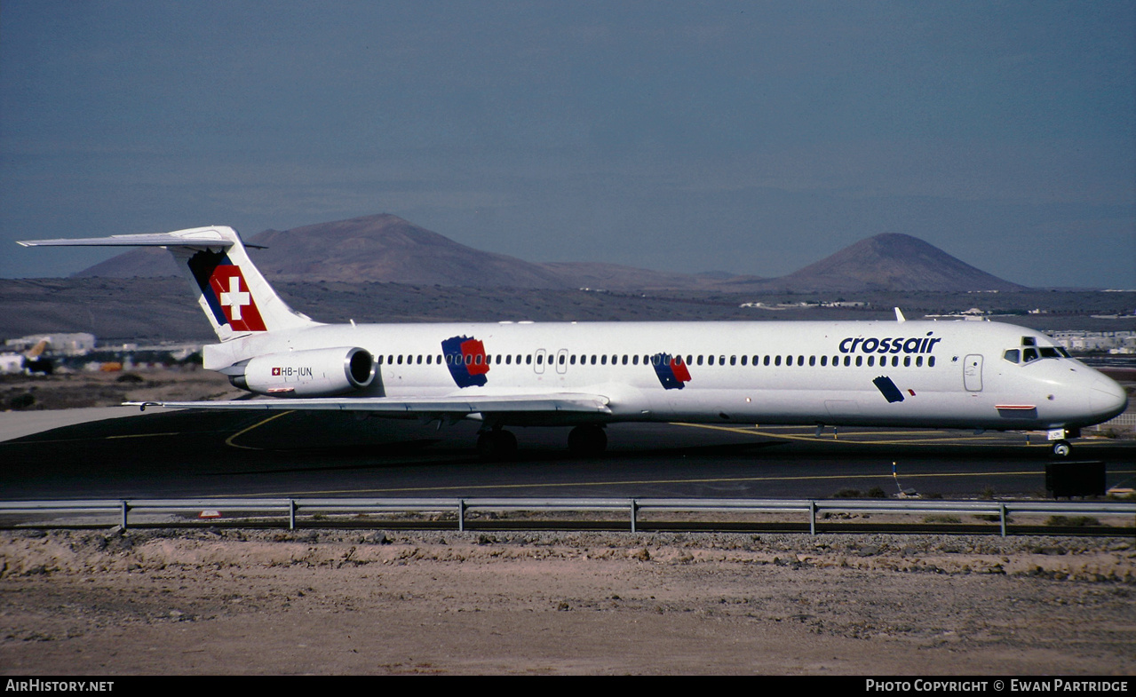 Aircraft Photo of HB-IUN | McDonnell Douglas MD-83 (DC-9-83) | Crossair | AirHistory.net #510461