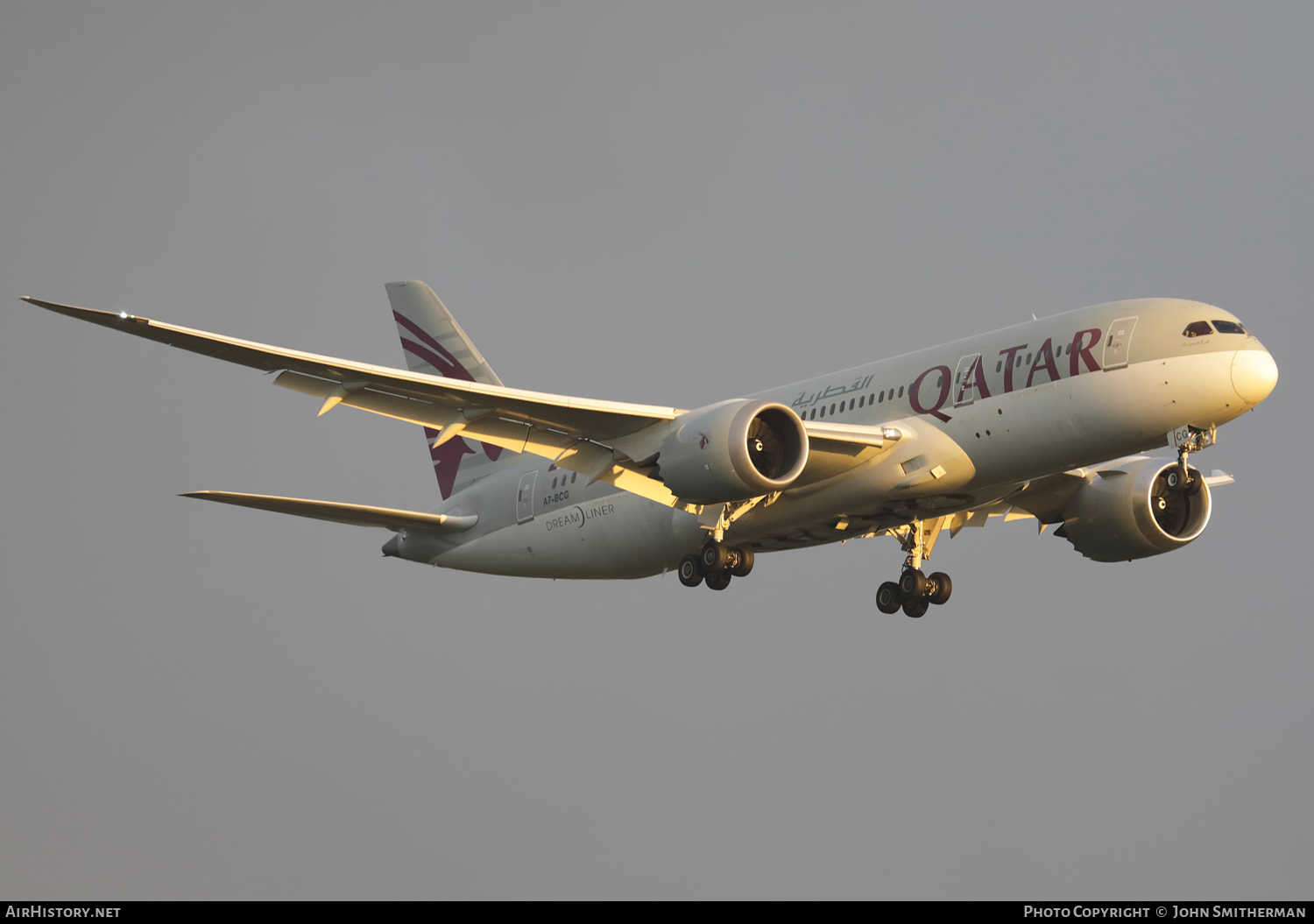 Aircraft Photo of A7-BCG | Boeing 787-8 Dreamliner | Qatar Airways | AirHistory.net #510495