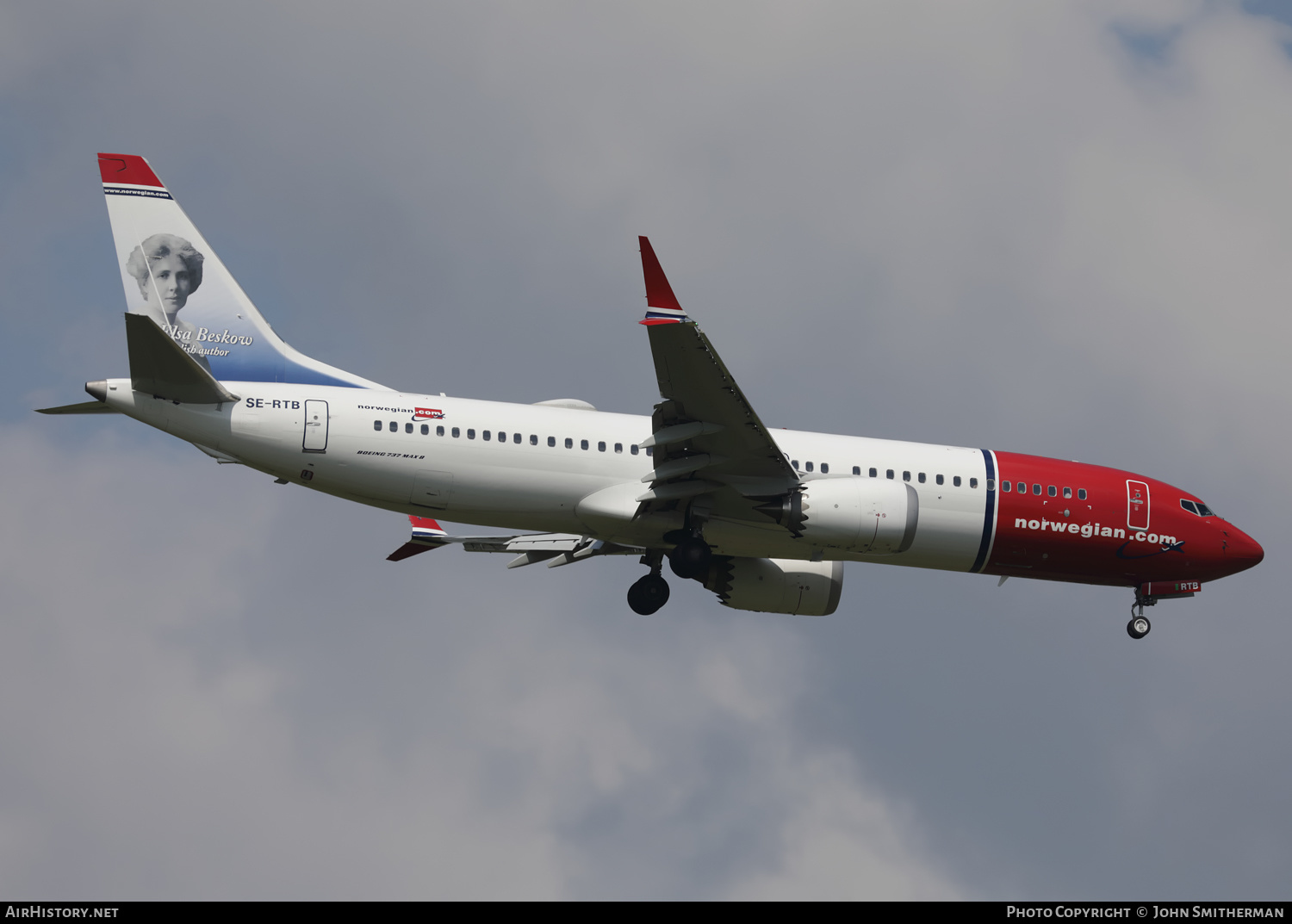 Aircraft Photo of SE-RTB | Boeing 737-8 Max 8 | Norwegian | AirHistory.net #510504
