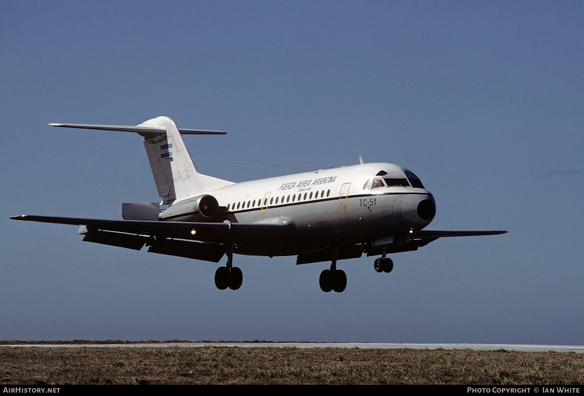 Aircraft Photo of TC-51 | Fokker F28-1000C Fellowship | Argentina - Air Force | AirHistory.net #510516