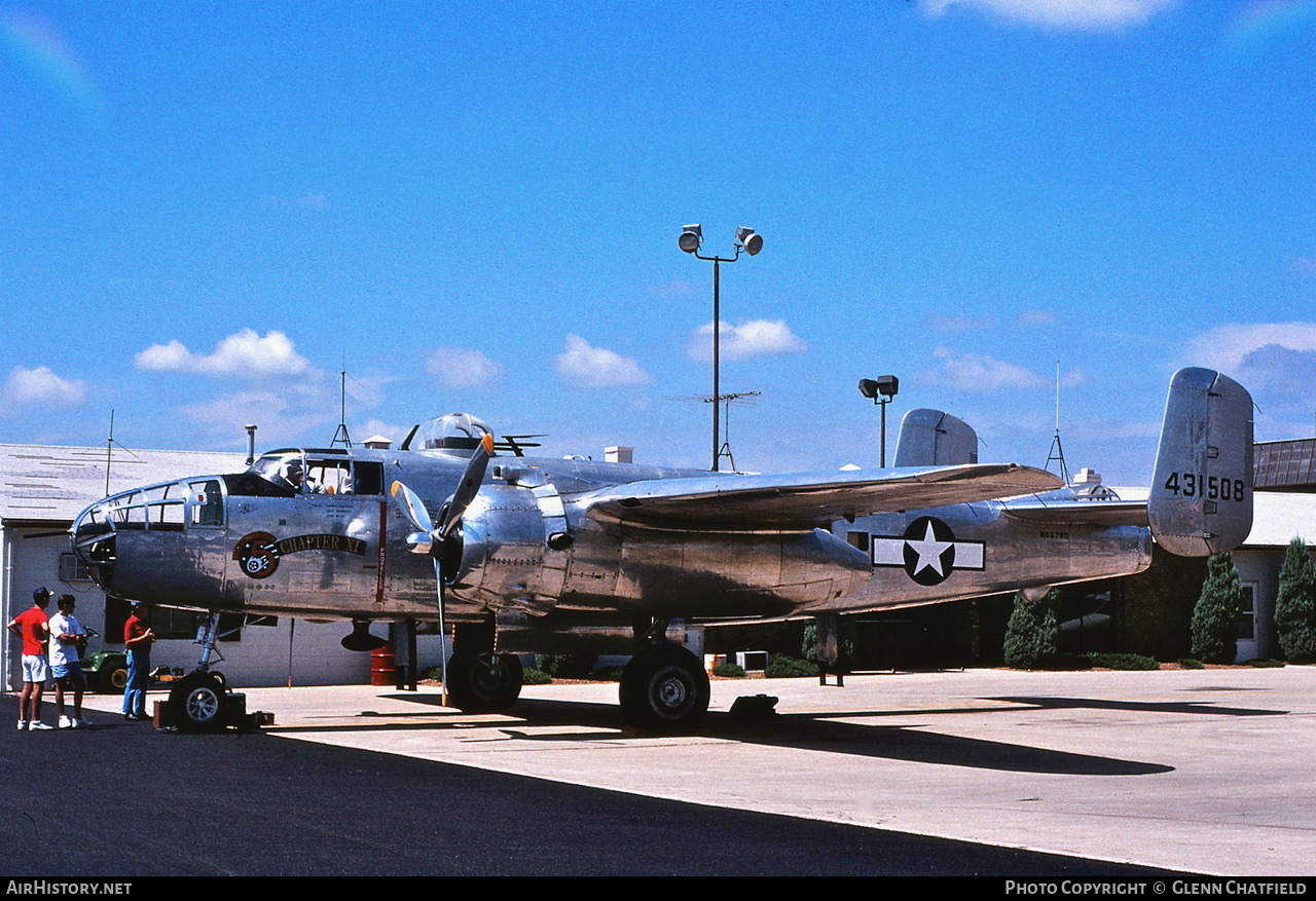 Aircraft Photo of N6578D / 431508 | North American TB-25K Mitchell | USA - Air Force | AirHistory.net #510539
