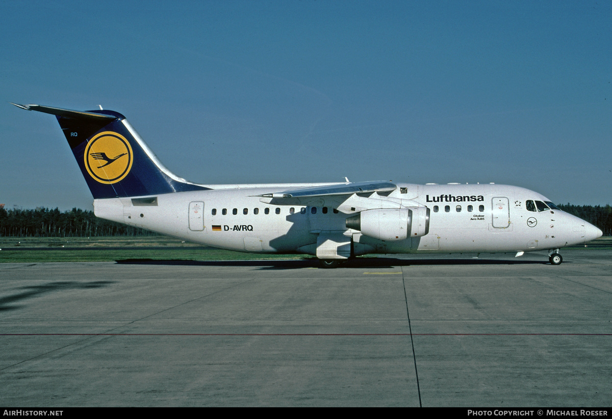 Aircraft Photo of D-AVRQ | British Aerospace Avro 146-RJ85 | Lufthansa | AirHistory.net #510548