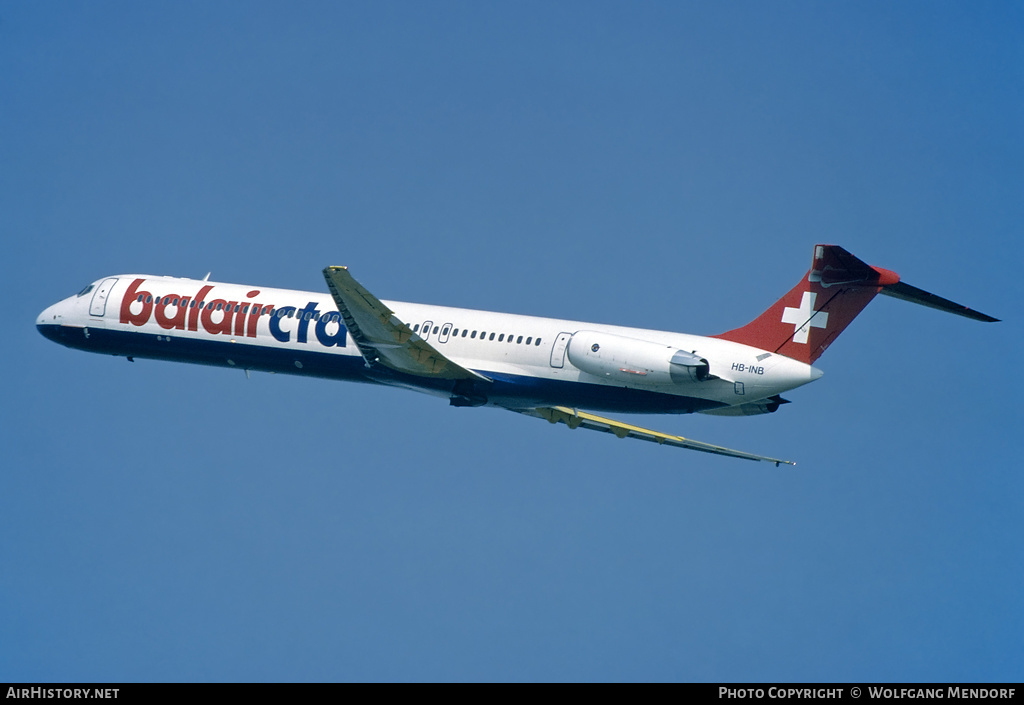 Aircraft Photo of HB-INB | McDonnell Douglas MD-81 (DC-9-81) | BalairCTA | AirHistory.net #510571