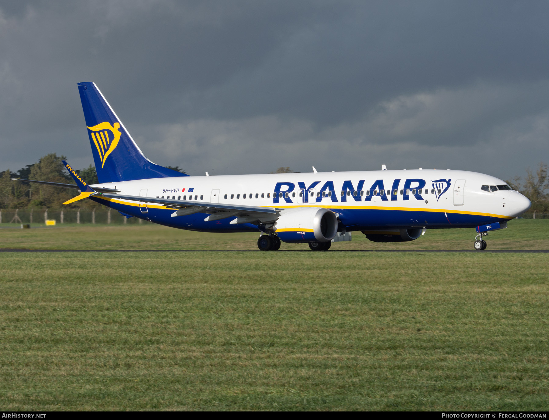 Aircraft Photo of 9H-VVD | Boeing 737-8200 Max 200 | Ryanair | AirHistory.net #510574