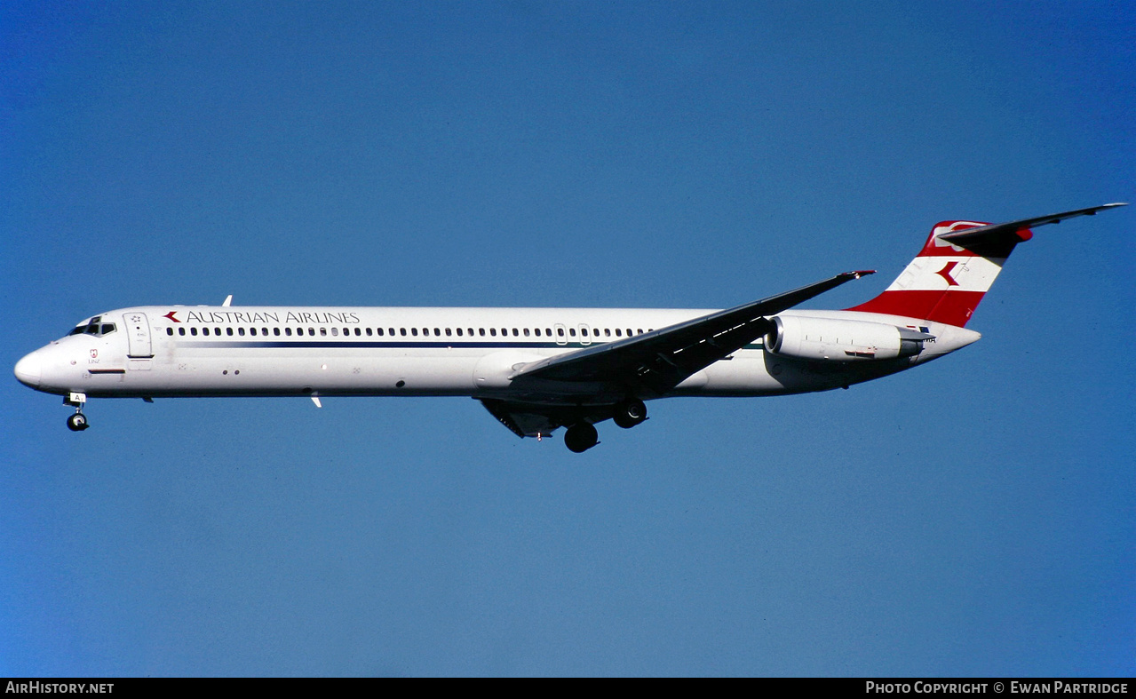 Aircraft Photo of OE-LMA | McDonnell Douglas MD-82 (DC-9-82) | Austrian Airlines | AirHistory.net #510586
