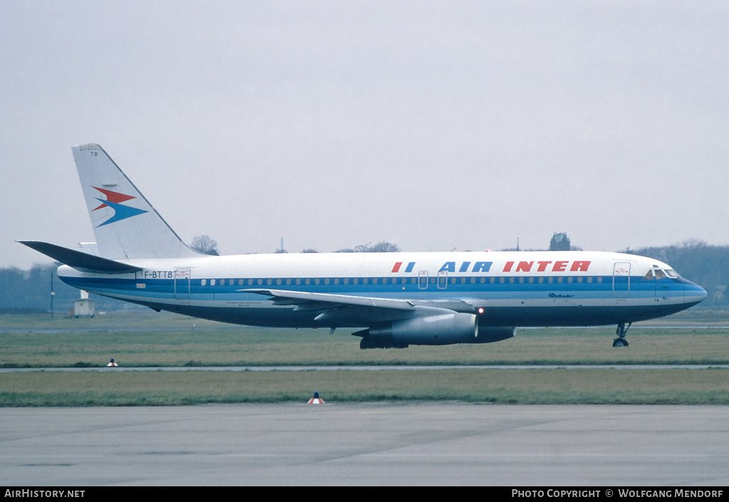 Aircraft Photo of F-BTTB | Dassault Mercure 100 | Air Inter | AirHistory.net #510620