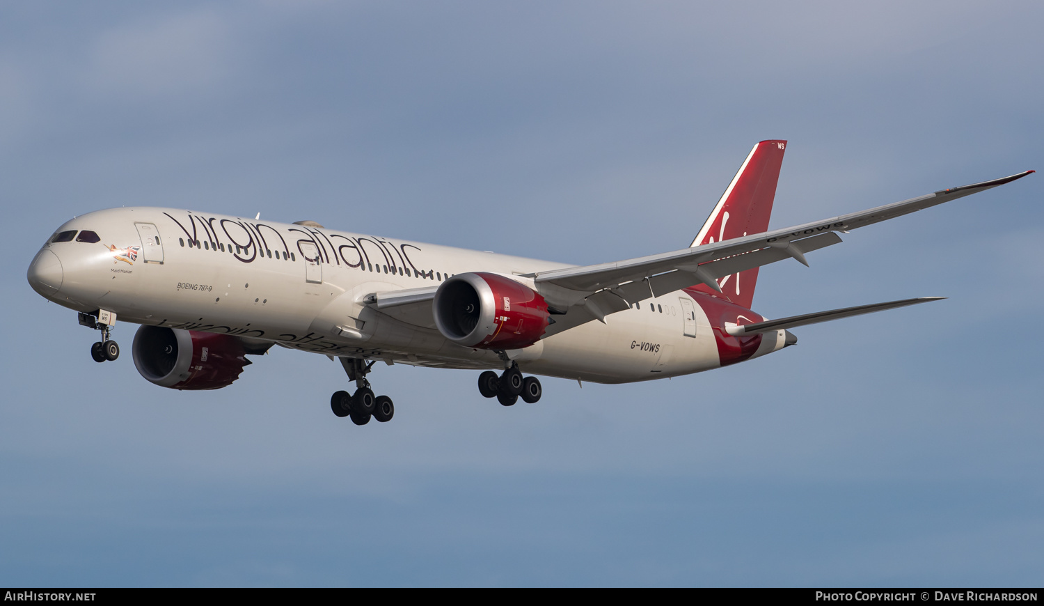 Aircraft Photo of G-VOWS | Boeing 787-9 Dreamliner | Virgin Atlantic Airways | AirHistory.net #510622