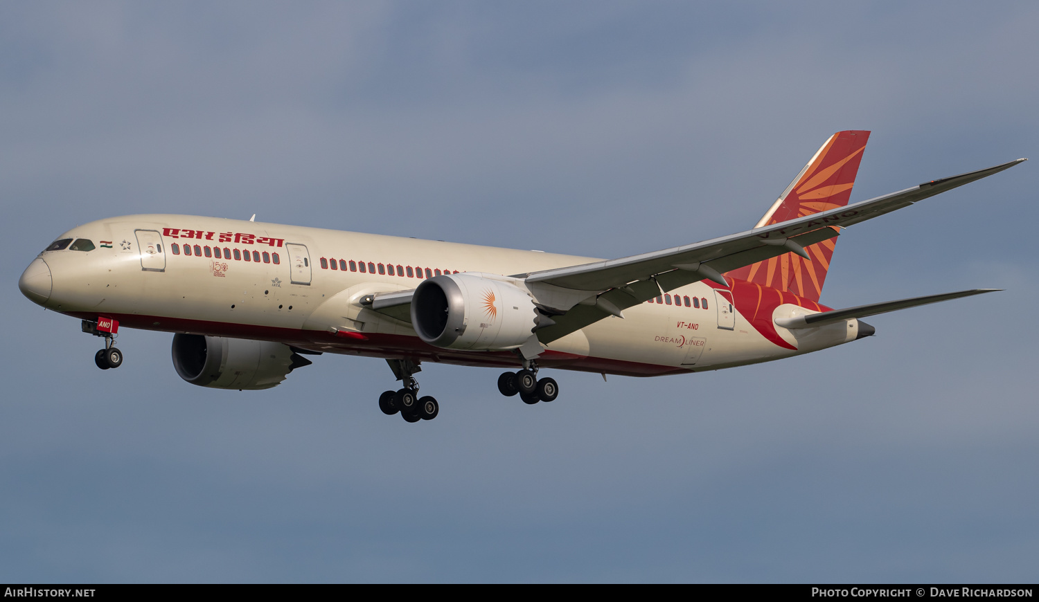 Aircraft Photo of VT-ANO | Boeing 787-8 Dreamliner | Air India | AirHistory.net #510633