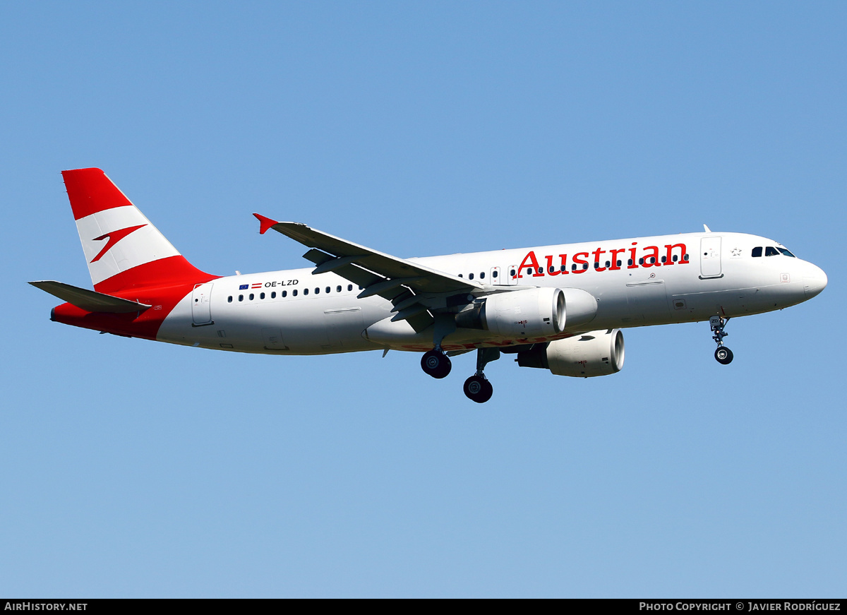 Aircraft Photo of OE-LZD | Airbus A320-214 | Austrian Airlines | AirHistory.net #510709