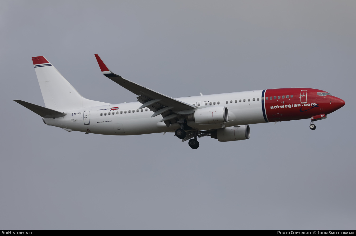 Aircraft Photo of LN-NIL | Boeing 737-8KN | Norwegian | AirHistory.net #510750