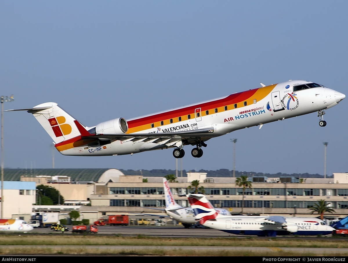 Aircraft Photo of EC-INF | Bombardier CRJ-200ER (CL-600-2B19) | Iberia Regional | AirHistory.net #510757