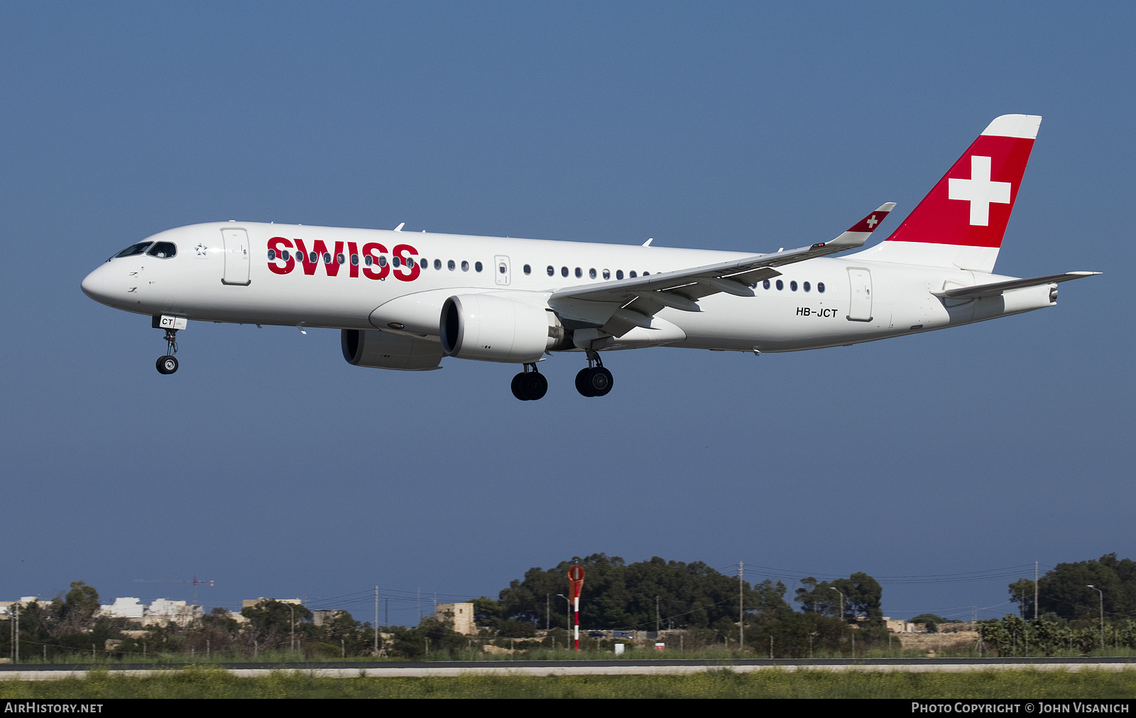 Aircraft Photo of HB-JCT | Airbus A220-371 (BD-500-1A11) | Swiss International Air Lines | AirHistory.net #510774