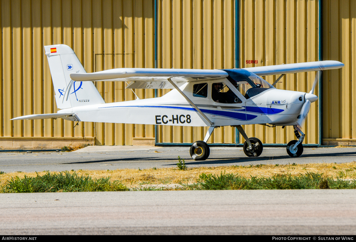 Aircraft Photo of EC-HC8 | Tecnam P-92 Echo | Club deportivo ANR - Air Navigation Race | AirHistory.net #510802