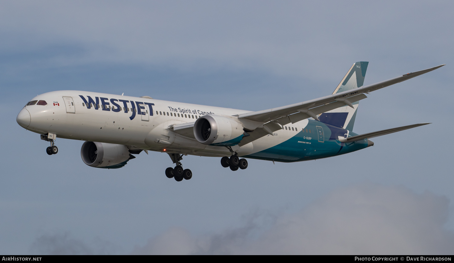 Aircraft Photo of C-GURP | Boeing 787-9 Dreamliner | WestJet | AirHistory.net #510816