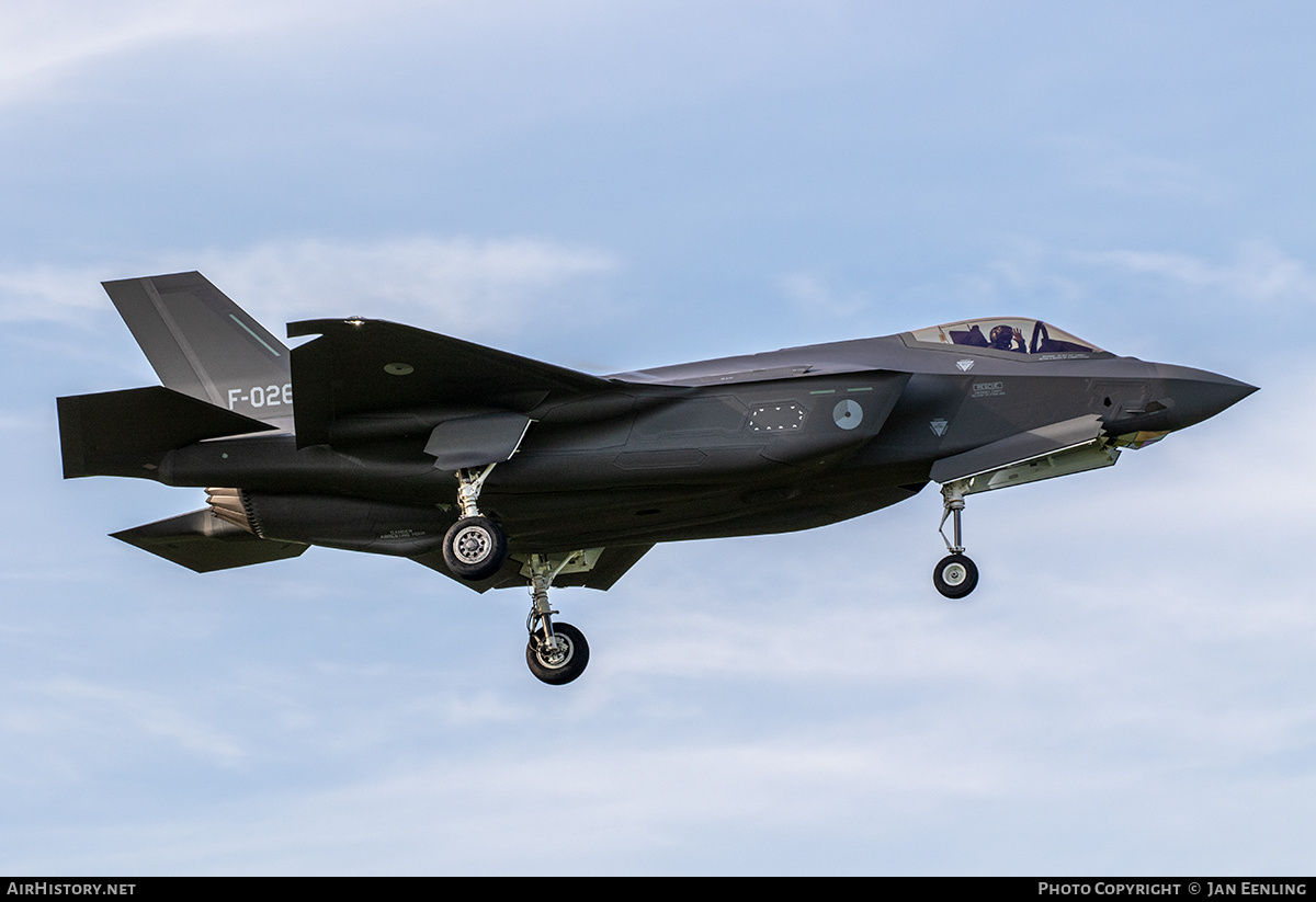 Aircraft Photo of F-026 | Lockheed Martin F-35A Lightning II | Netherlands - Air Force | AirHistory.net #510895
