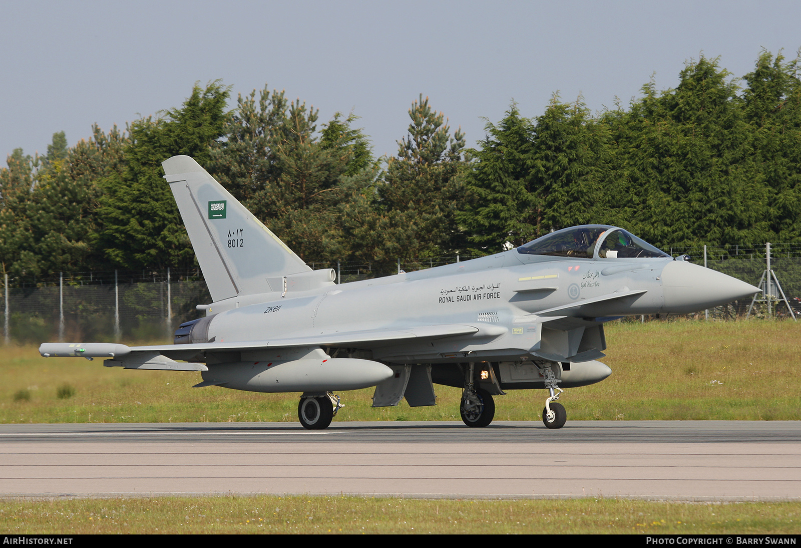 Aircraft Photo of ZK611 / 8012 | Eurofighter EF-2000 Typhoon F2 | Saudi Arabia - Air Force | AirHistory.net #510900