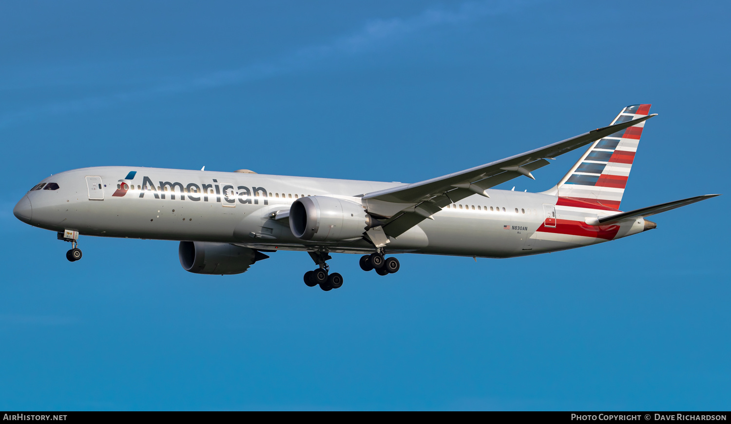Aircraft Photo of N830AN | Boeing 787-9 Dreamliner | American Airlines | AirHistory.net #510921