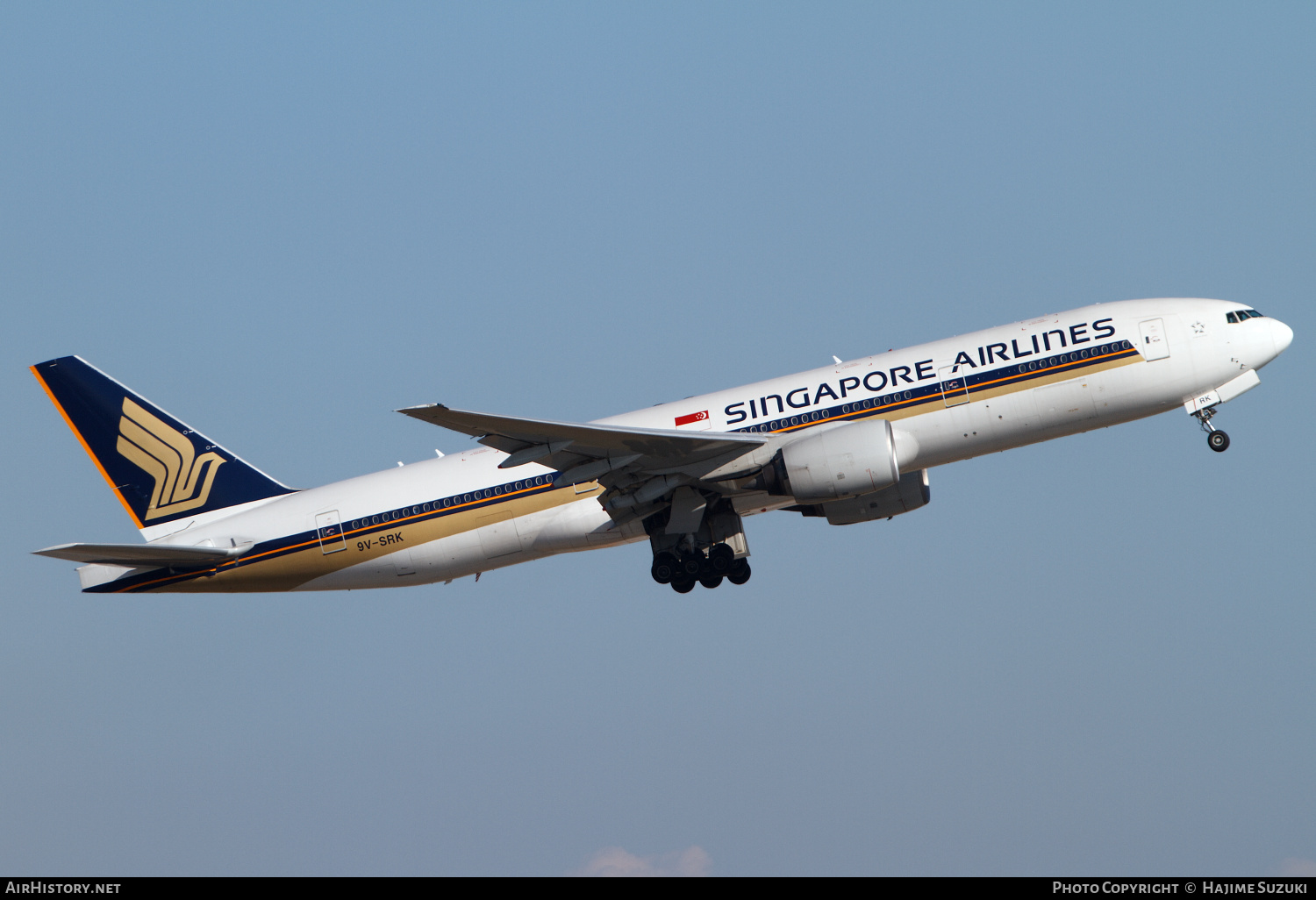 Aircraft Photo of 9V-SRK | Boeing 777-212/ER | Singapore Airlines | AirHistory.net #510924