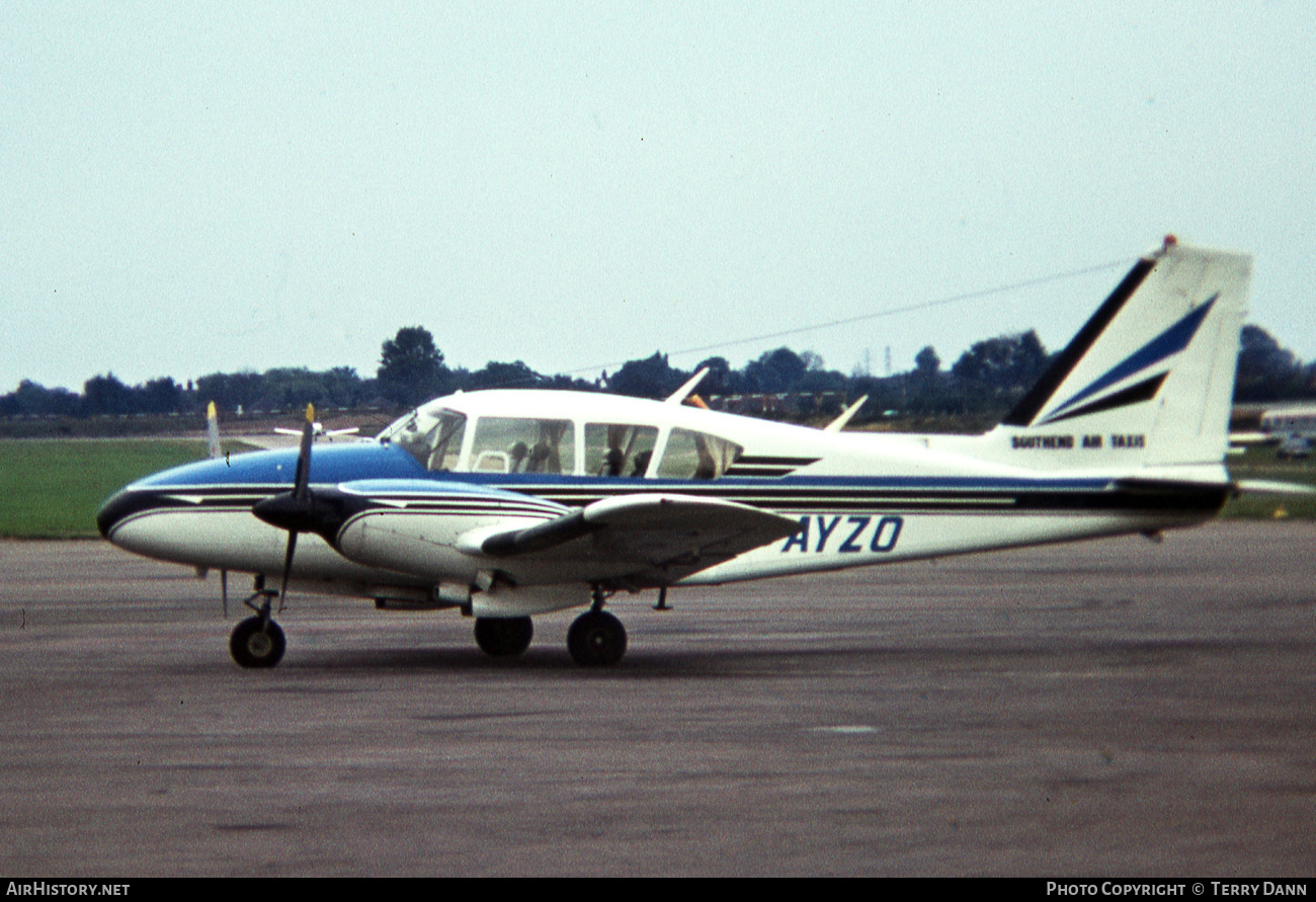 Aircraft Photo of G-AYZO | Piper PA-E23-250 Aztec C | Southend Air Taxis | AirHistory.net #510946