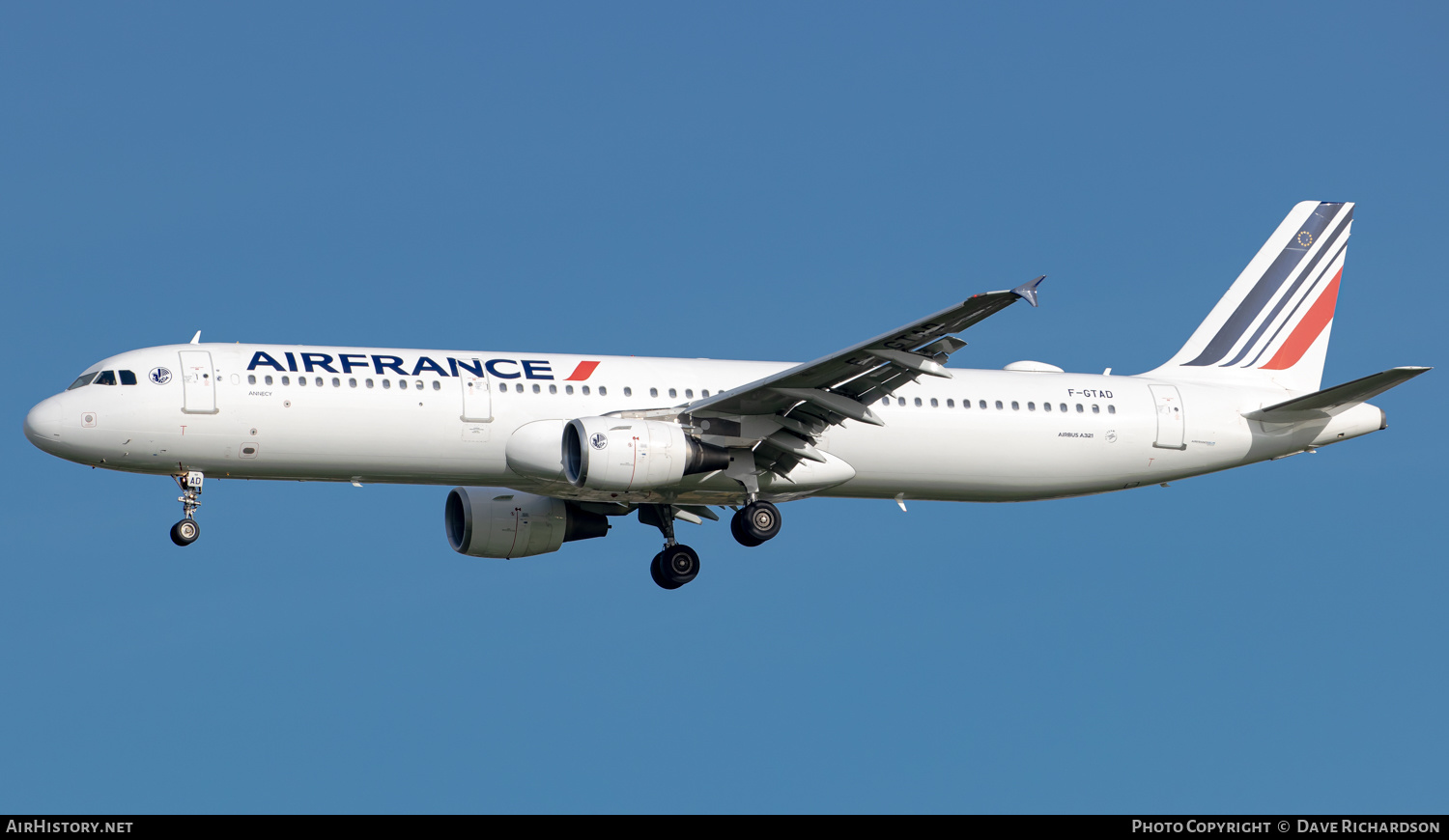 Aircraft Photo of F-GTAD | Airbus A321-212 | Air France | AirHistory.net #510957