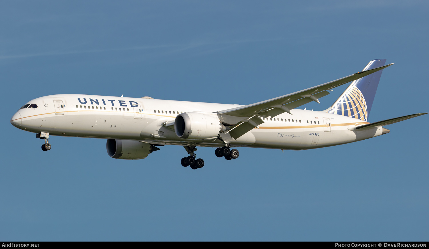 Aircraft Photo of N27959 | Boeing 787-9 Dreamliner | United Airlines | AirHistory.net #510971