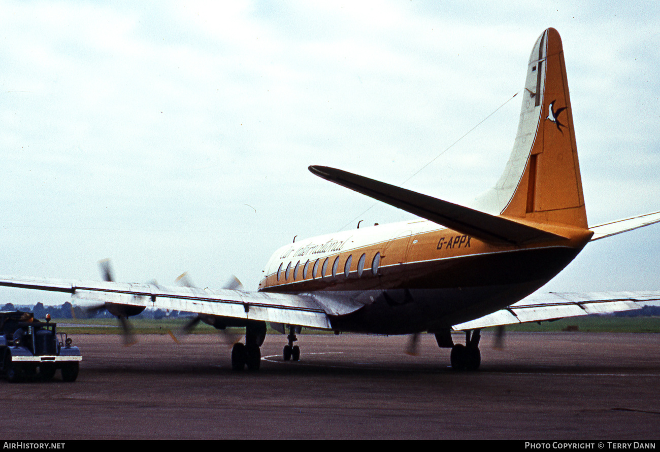 Aircraft Photo of G-APPX | Vickers 702 Viscount | Air International | AirHistory.net #511018
