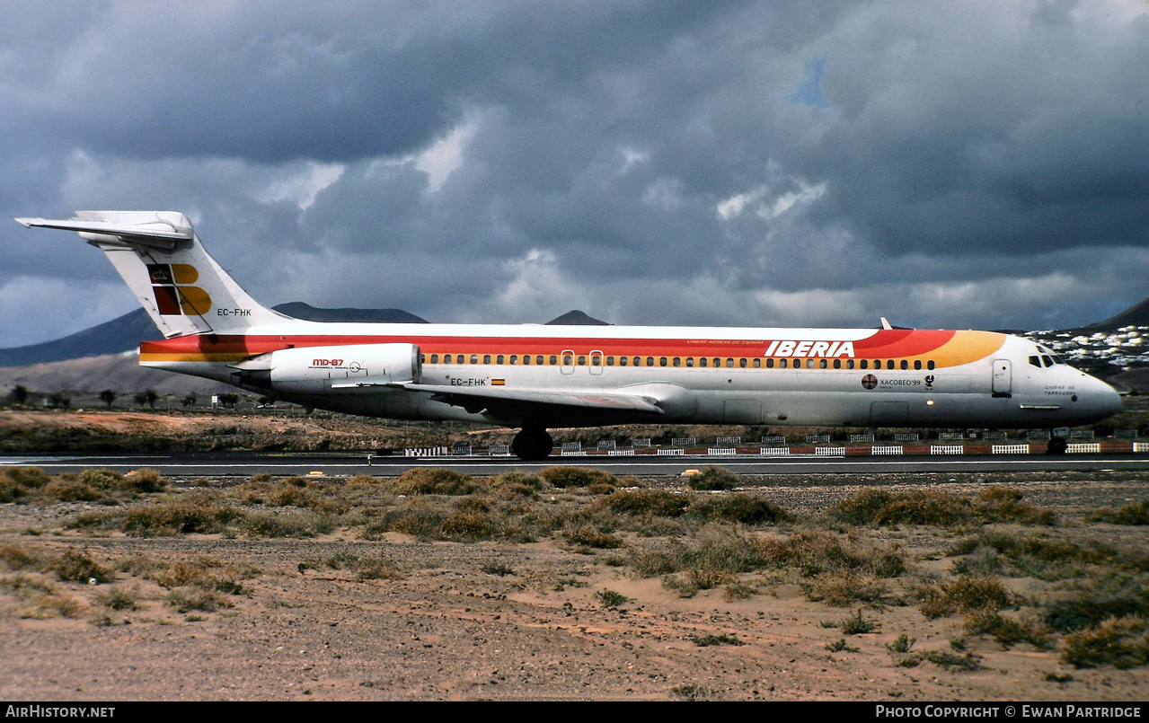 Aircraft Photo of EC-FHK | McDonnell Douglas MD-87 (DC-9-87) | Iberia | AirHistory.net #511026