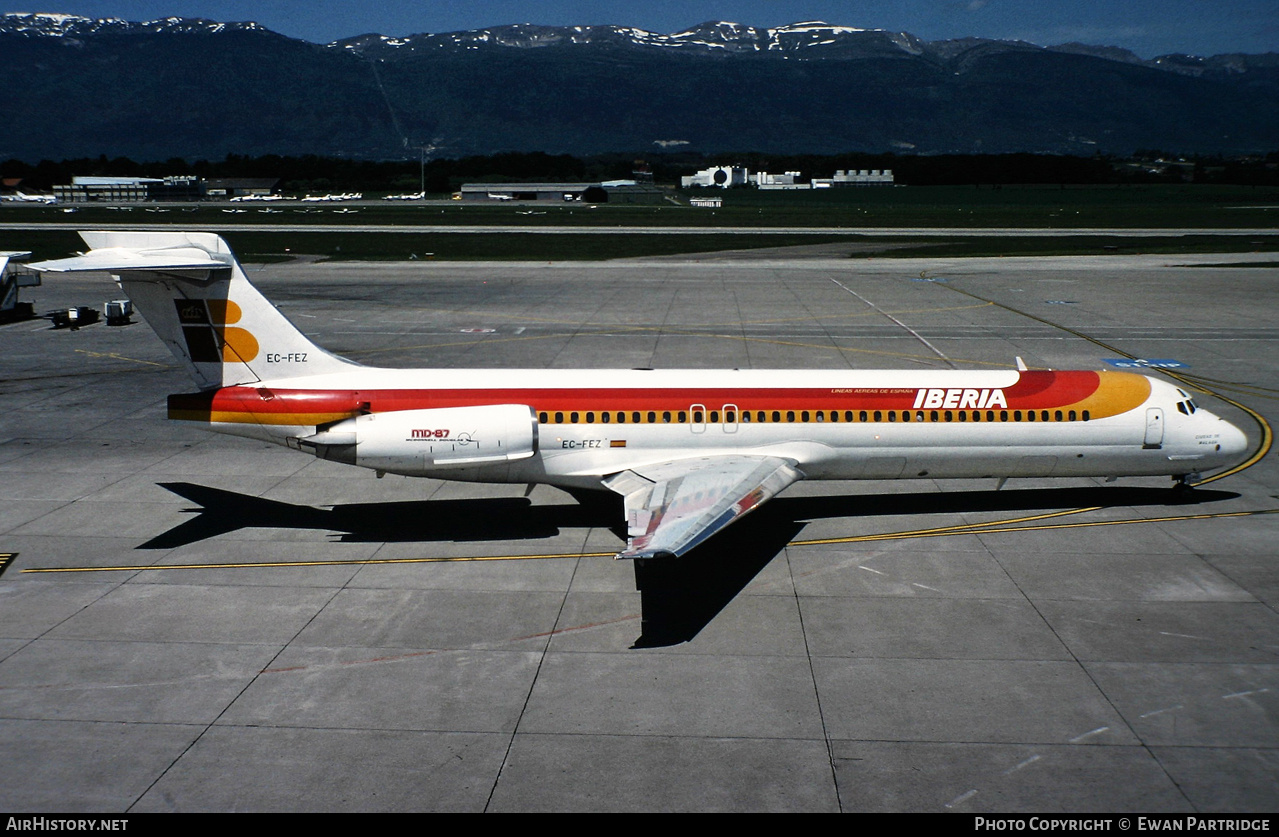 Aircraft Photo of EC-FEZ | McDonnell Douglas MD-87 (DC-9-87) | Iberia | AirHistory.net #511027