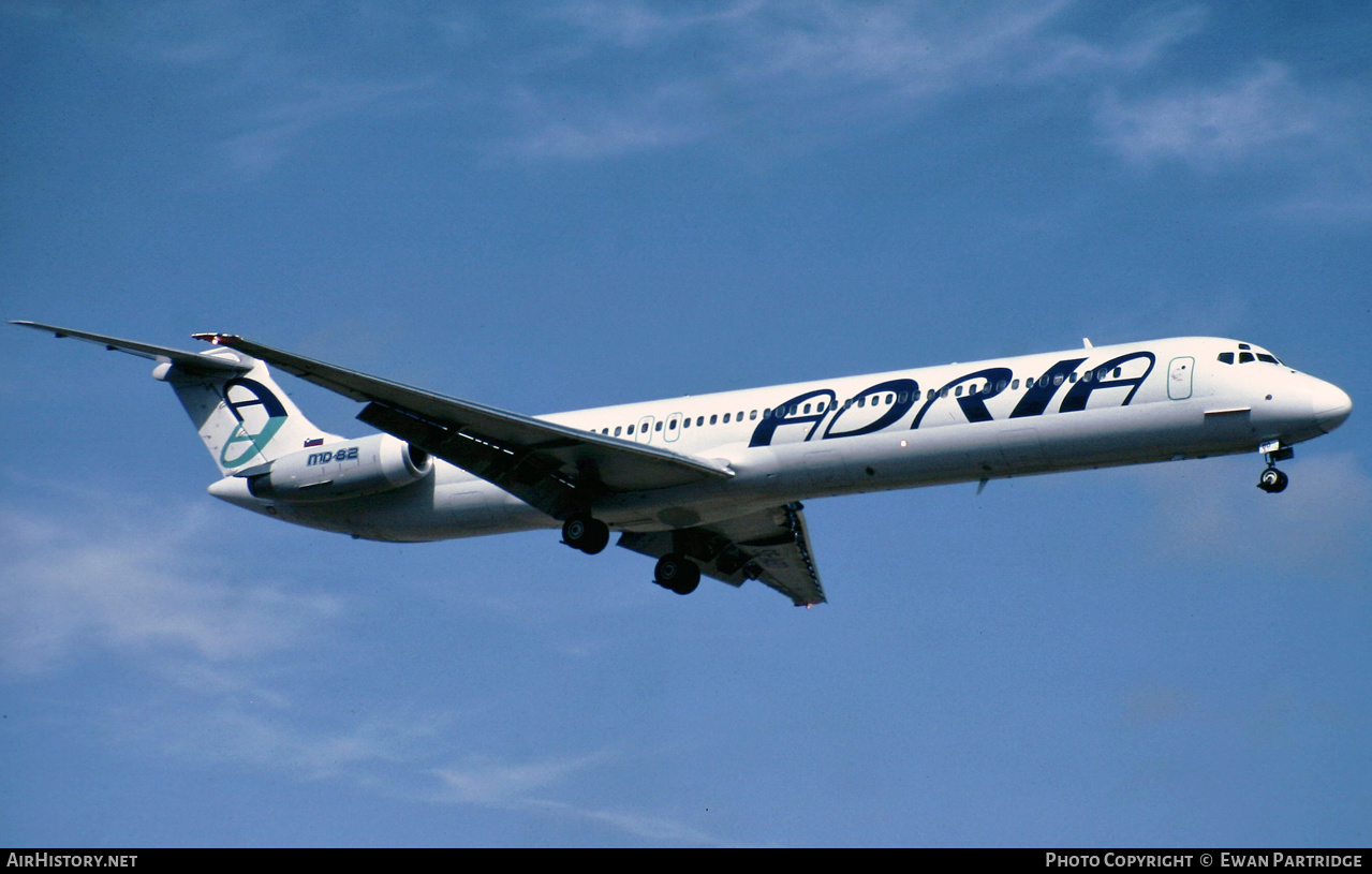 Aircraft Photo of S5-ABD | McDonnell Douglas MD-82 (DC-9-82) | Adria Airways | AirHistory.net #511031
