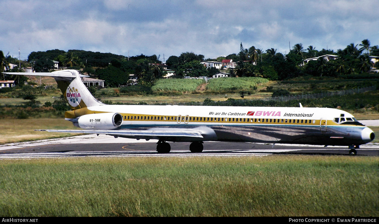 Aircraft Photo of 9Y-THW | McDonnell Douglas MD-83 (DC-9-83) | BWIA International | AirHistory.net #511048