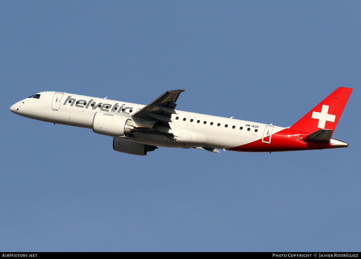 Aircraft Photo of HB-AZC | Embraer 190-E2 (ERJ-190-300) | Helvetic Airways | AirHistory.net #511060