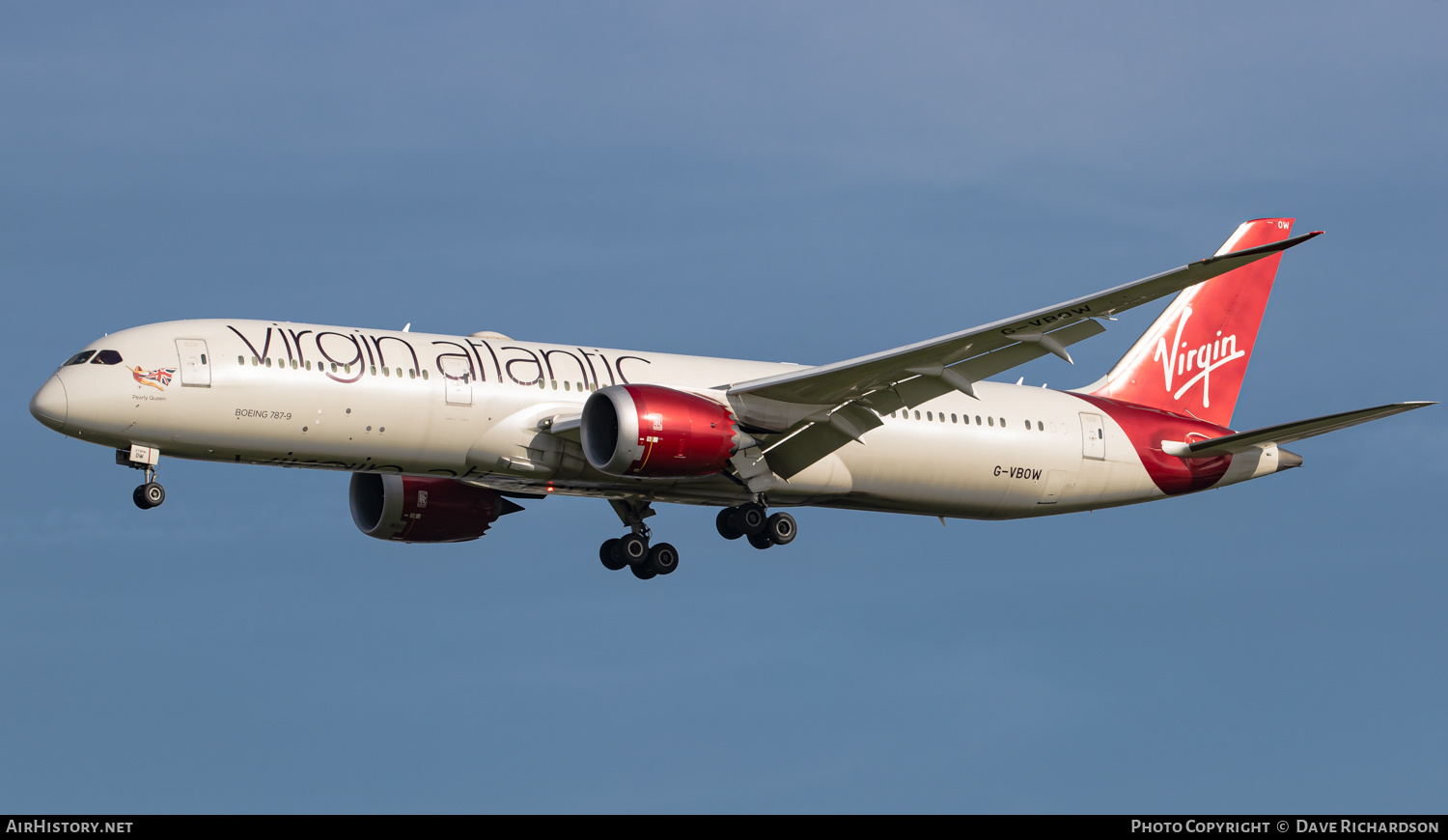 Aircraft Photo of G-VBOW | Boeing 787-9 Dreamliner | Virgin Atlantic Airways | AirHistory.net #511061