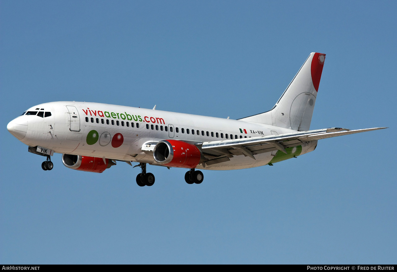 Aircraft Photo of XA-VIK | Boeing 737-3L9 | Viva Aerobús | AirHistory.net #511064
