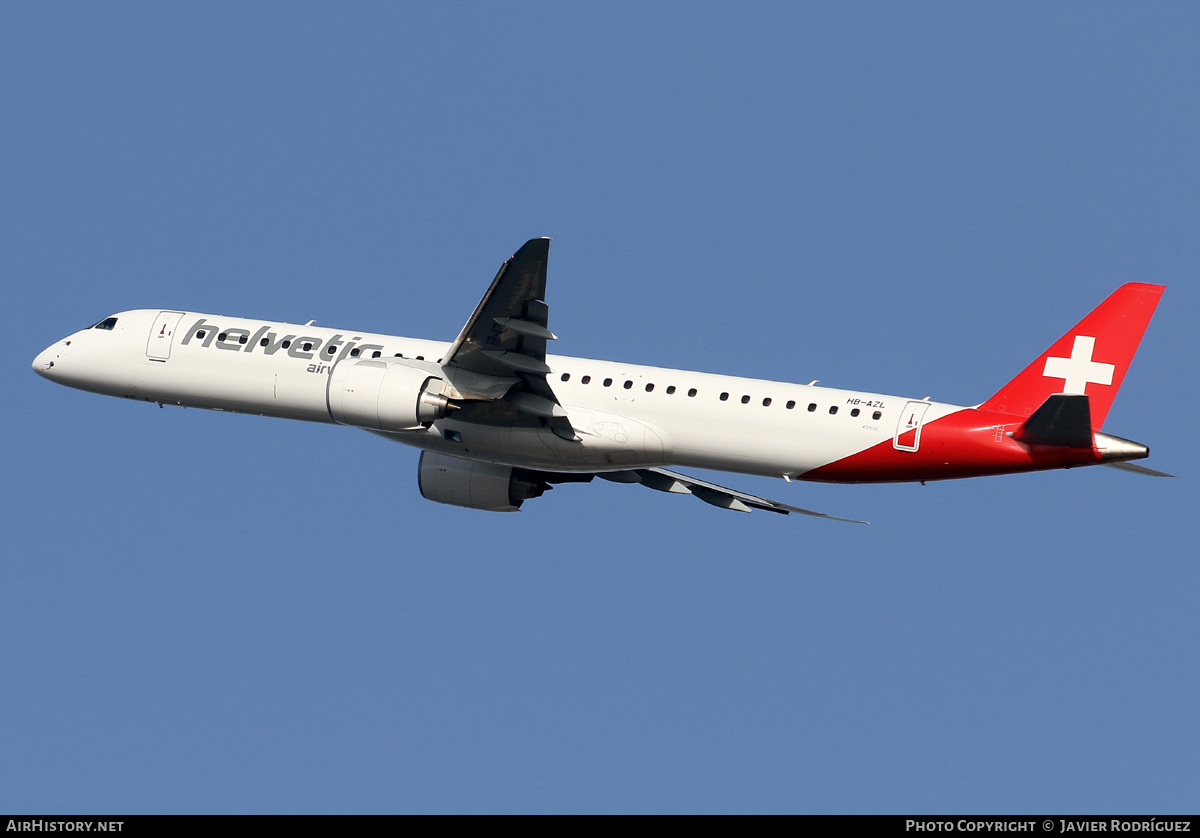 Aircraft Photo of HB-AZL | Embraer 195-E2 (ERJ-190-400) | Helvetic Airways | AirHistory.net #511105