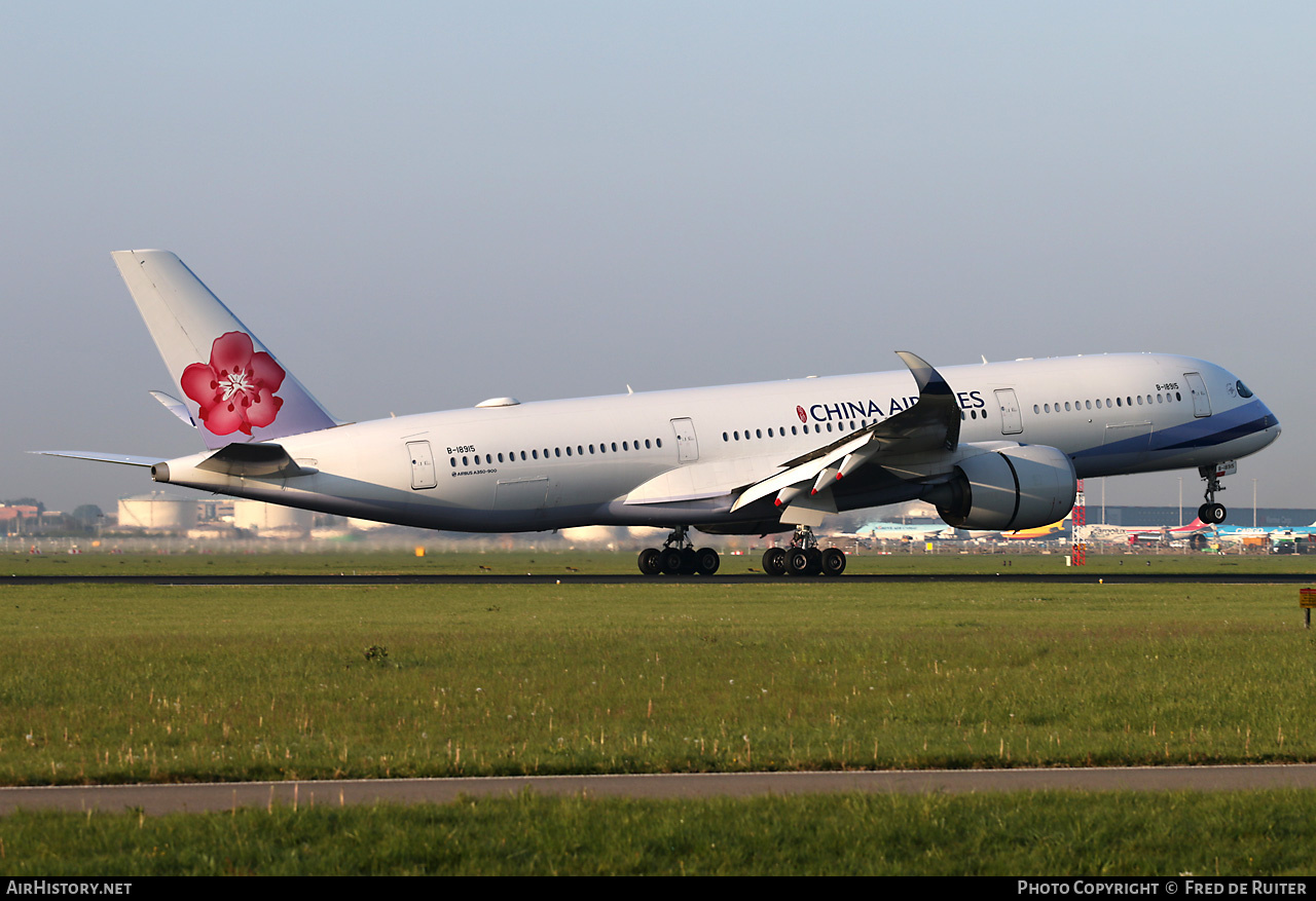 Aircraft Photo of B-18915 | Airbus A350-941 | China Airlines | AirHistory.net #511117