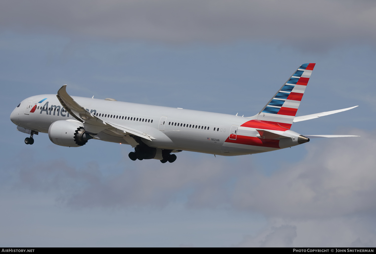 Aircraft Photo of N823AN | Boeing 787-9 Dreamliner | American Airlines | AirHistory.net #511156
