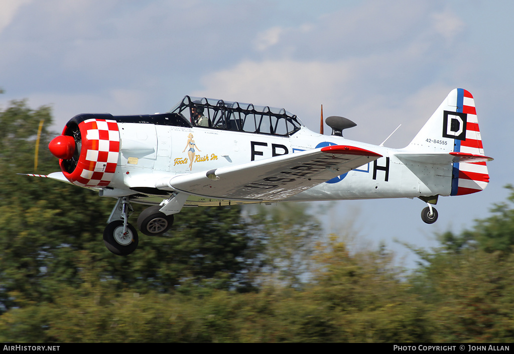 Aircraft Photo of G-ELMH / 42-84555 | North American AT-6D Harvard III | USA - Air Force | AirHistory.net #511168