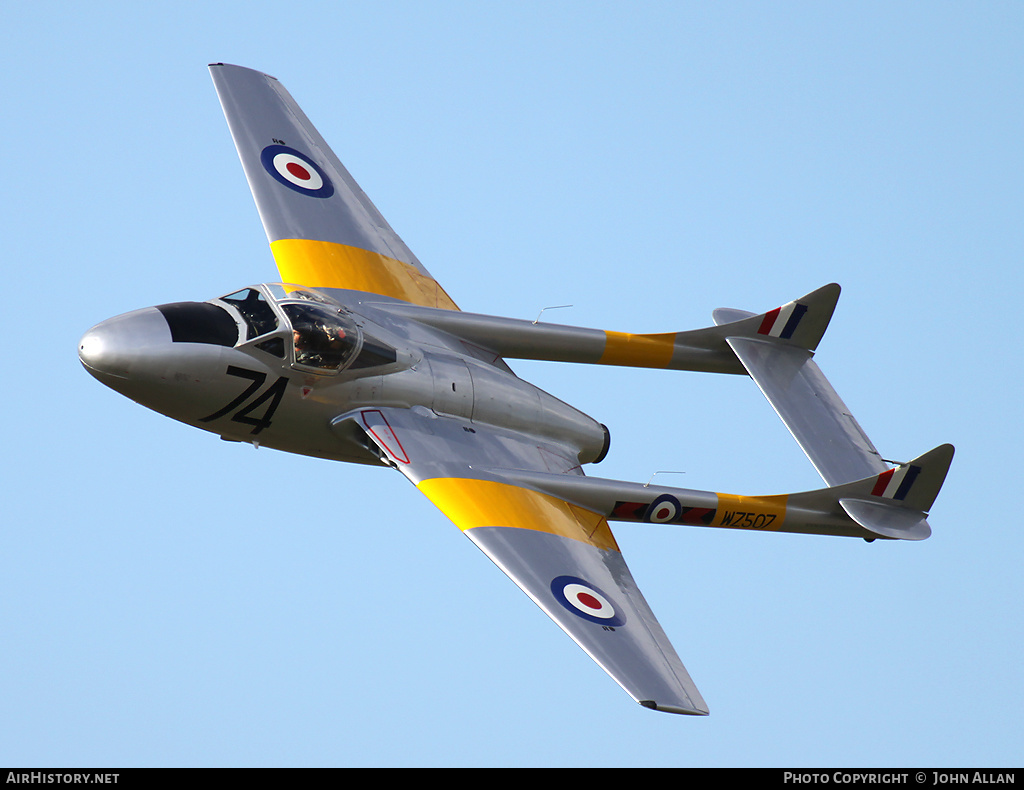 Aircraft Photo of G-VTII / WZ507 | De Havilland D.H. 115 Vampire T11 | UK - Air Force | AirHistory.net #511174