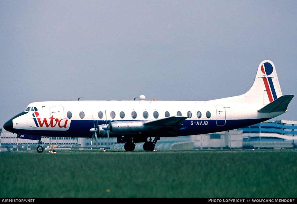 Aircraft Photo of G-AVJB | Vickers 815 Viscount | Intra Airways | AirHistory.net #511184