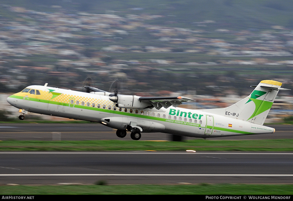 Aircraft Photo of EC-IPJ | ATR ATR-72-202 | Binter Canarias | AirHistory.net #511187