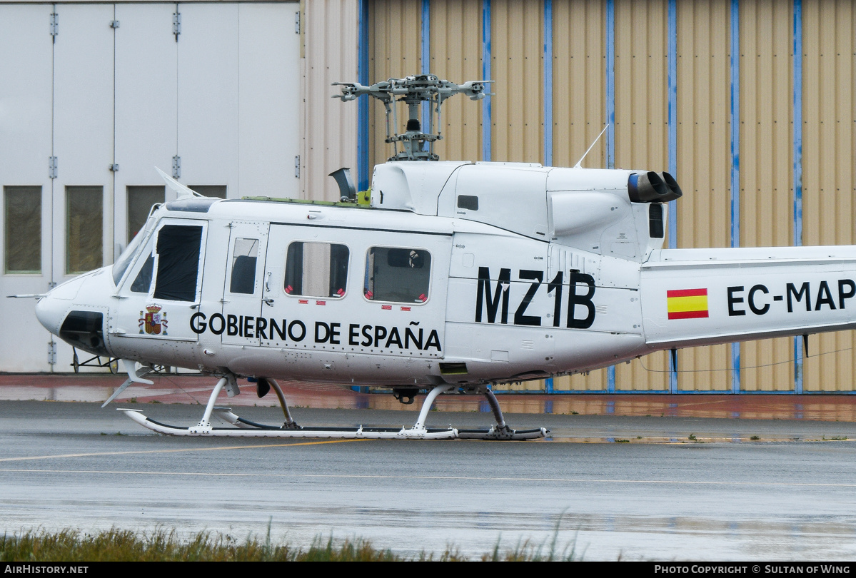Aircraft Photo of EC-MAP | Bell 412 | Gobierno de España | AirHistory.net #511218