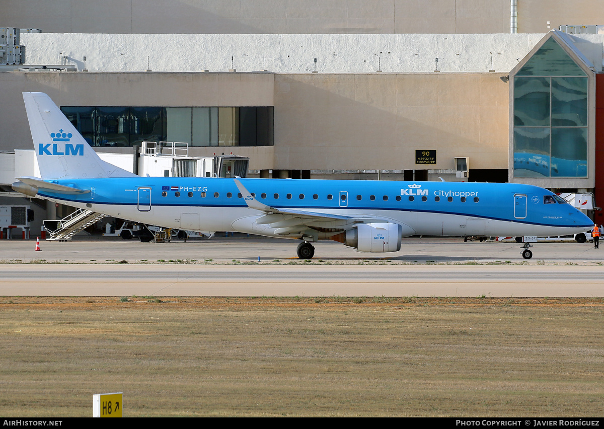 Aircraft Photo of PH-EZG | Embraer 190STD (ERJ-190-100STD) | KLM Cityhopper | AirHistory.net #511256